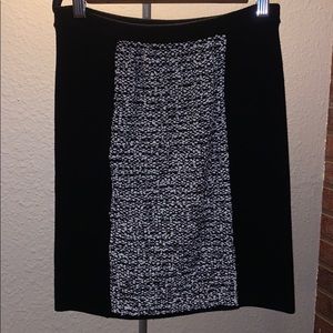 Alexander Wang knit mini skirt with woven insert